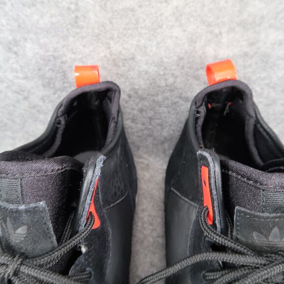 Adidas Shoes Mens 11.5 Military Trail Runner Sneakers Black Leather Primaloft - Picture 4 of 13